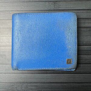 Furla Royal Blue Mens Bifold Wallet Used|Authentic